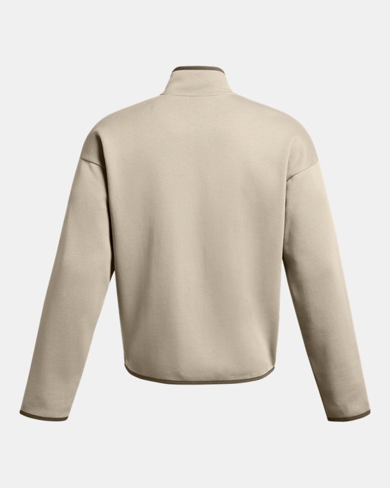 Men's Project Rock Essential Fleece Full-Zip in Brown image number 4